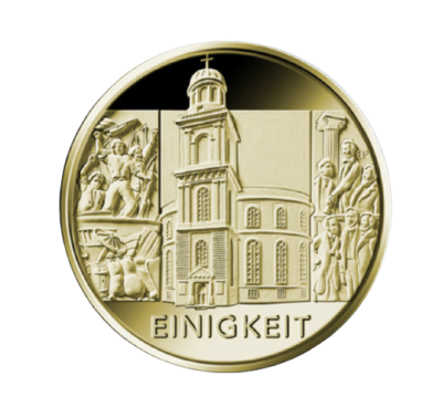 Goldmünze 100 Euro Einigkeit 2020 1/2 Unze
